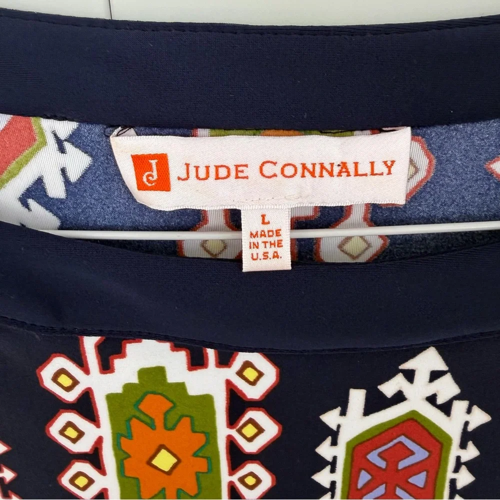 JUDE CONNALLY Ella Shift Dress Jude Cloth Nylon Spandex in Geometric Medallion - Picture 2 of 5